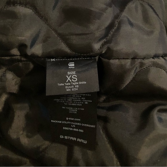 G-Star Raw Women's Utility Overshirt Dark Green Lined Zip Front Jacket XS - Picture 12 of 15